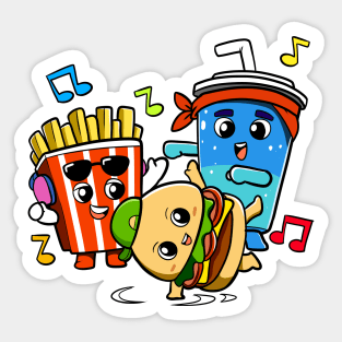 Fast Dancin' Food Sticker